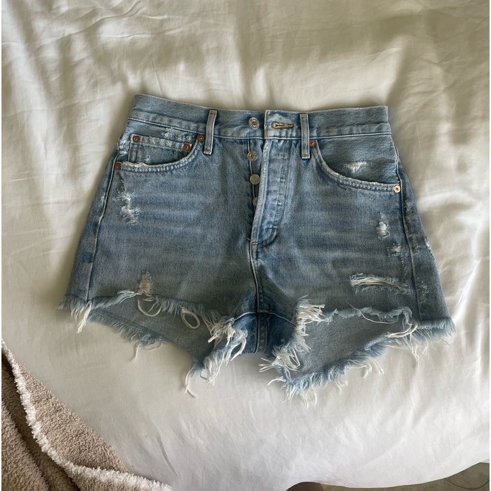 Agolde Parker Shorts in Swampmeet
